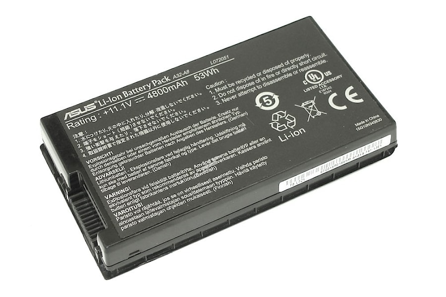 Аккумулятор ноутбука Asus A8, A800, F8, F83, Z99, X61, X80, X81, X85, N80, N81, (A32-A8, A42-A8), 4400mAh, 11.1V