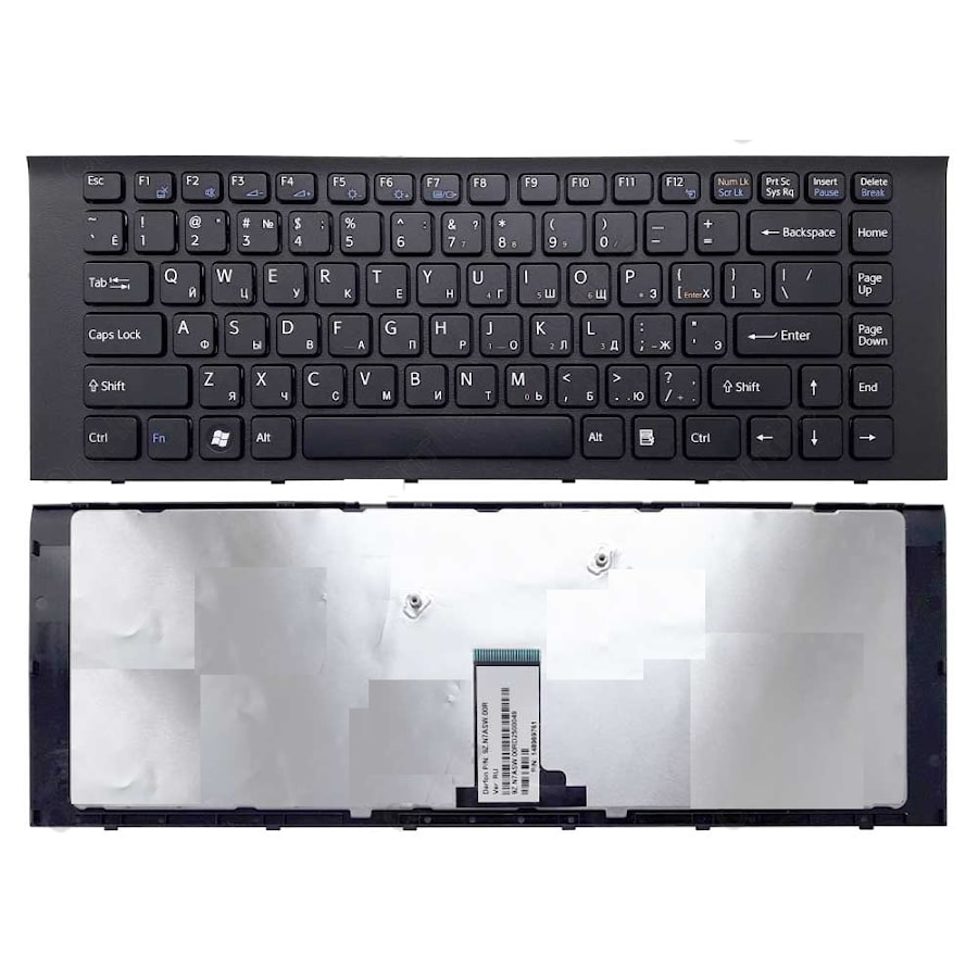 Клавиатура для ноутбука Sony Vaio VPC-EG, VPC-EK черная, с рамкой