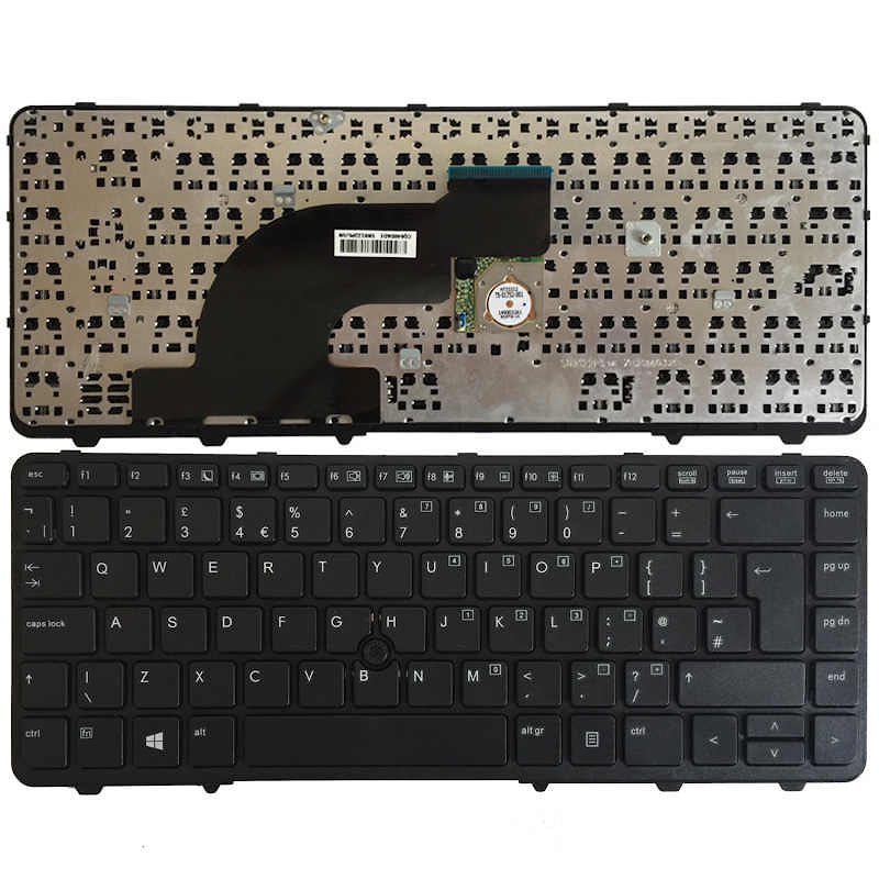 Клавиатура для ноутбука HP Probook 645 G1, 640 G1, без рамки, с джойстиком