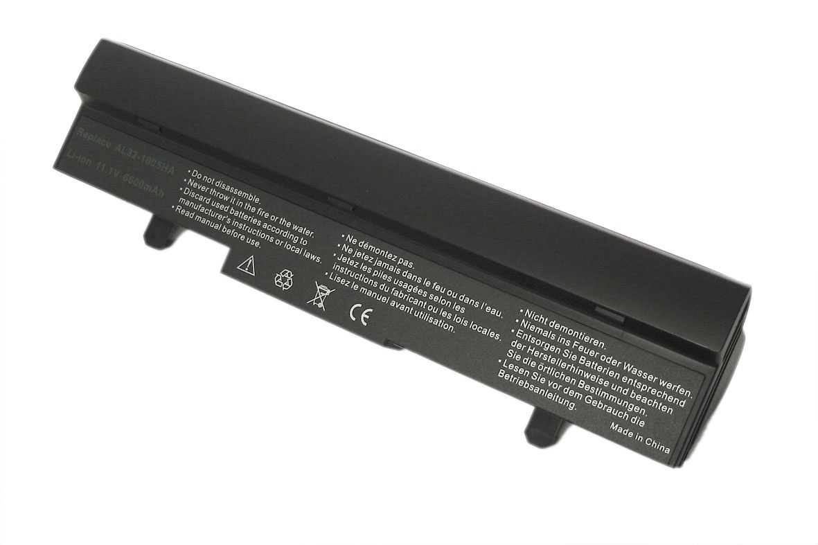 Аккумулятор для Asus Eee PC 1001, 1005, 1101, 1001PX, (AL32-1005), 56Wh, 5200mAh, 10.8V черный, OEM  