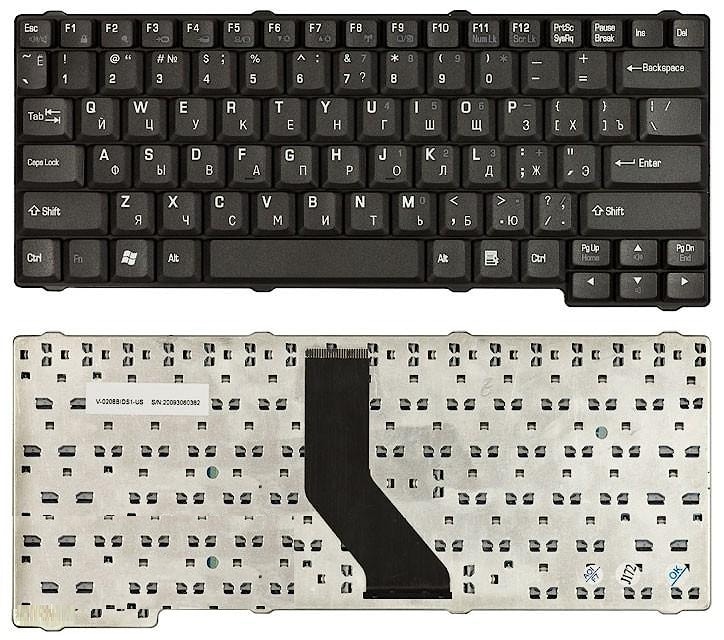 Клавиатура для ноутбука Toshiba Satellite L100 Pro L100 L30 L25 L15 L110 L120 черная