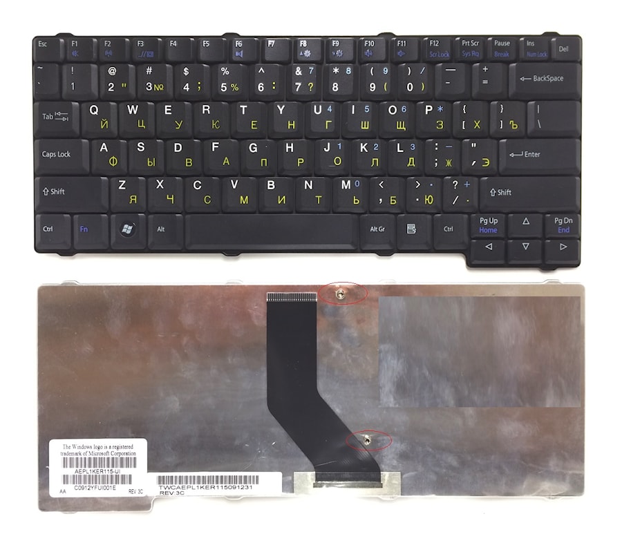 Клавиатура для ноутбука Toshiba Satellite L10 L15 L20 L25 L30 L35 L200 черная