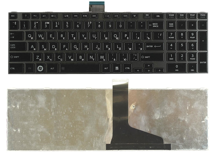 Клавиатура для ноутбука Toshiba Satellite C875D L875 L875D, Черный, русская