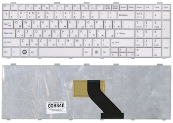 Клавиатура Fujitsu LIFEBOOK AH530, AH531, NH751 белая KBD-FU-13
