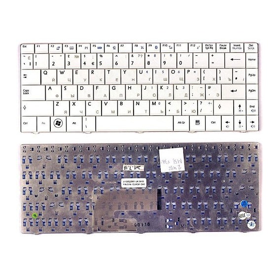 Клавиатура для ноутбука MSI CX480, X350, X360, X370, X42,0 X460, X460DX белая, с рамкой