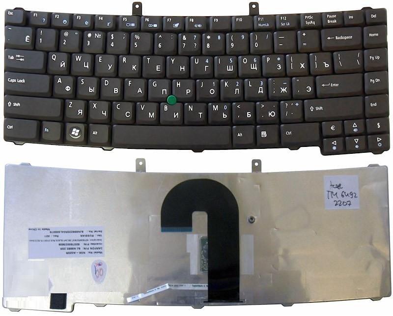 Клавиатура для ноутбука Acer TravelMate 6490 6492 6410 6460 с указателем черная