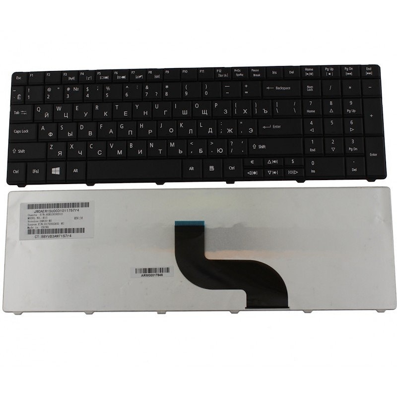 Клавиатура для ноутбука Acer TravelMate 5740, 5744, 8531, 8571 черная