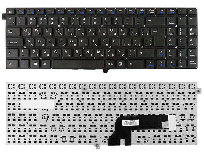 Клавиатура для ноутбука DNS Clevo W550EU, W550EU1, W5500 без рамки, большой ENTER