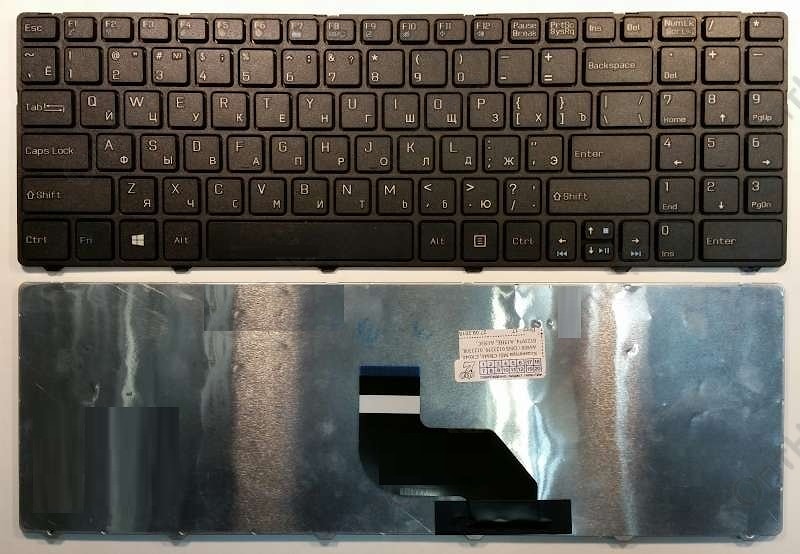 Клавиатура для ноутбука MSI CR640, CX640, A6400 / DNS 0123259, 0123308, 0123974, A15HE, A15HC, A17HC, черная, с рамкой