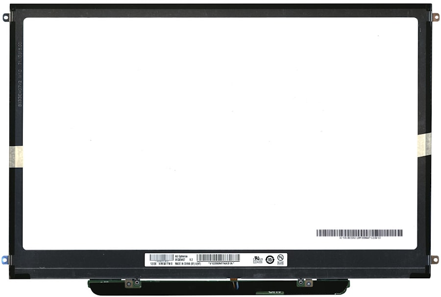 Матрица 13.3", 1280x800, LED, 30 pins EDP, SLIM, уши по бокам, Глянцевая, P/N: B133EW07 V.2 для MacBook 13" A1278/A1342