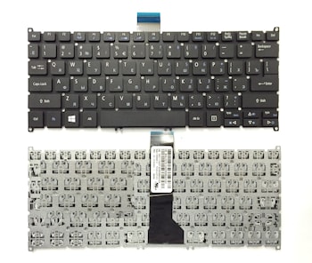 Клавиатура для ноутбука Acer Aspire E11, E3-111, ES1-111, ES1-111M, V5-122, V5-122P, V5-171, V5-132P, V3-331, V3-371, V3-372 черная