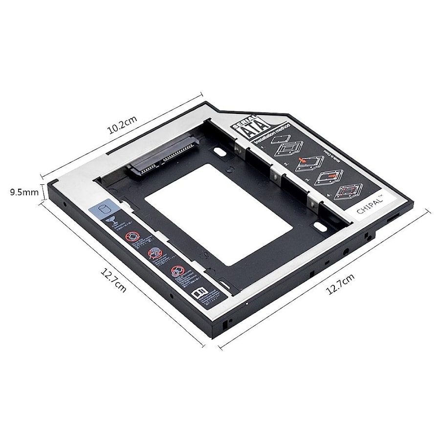 Optibay 9.5 мм, переходник SATA