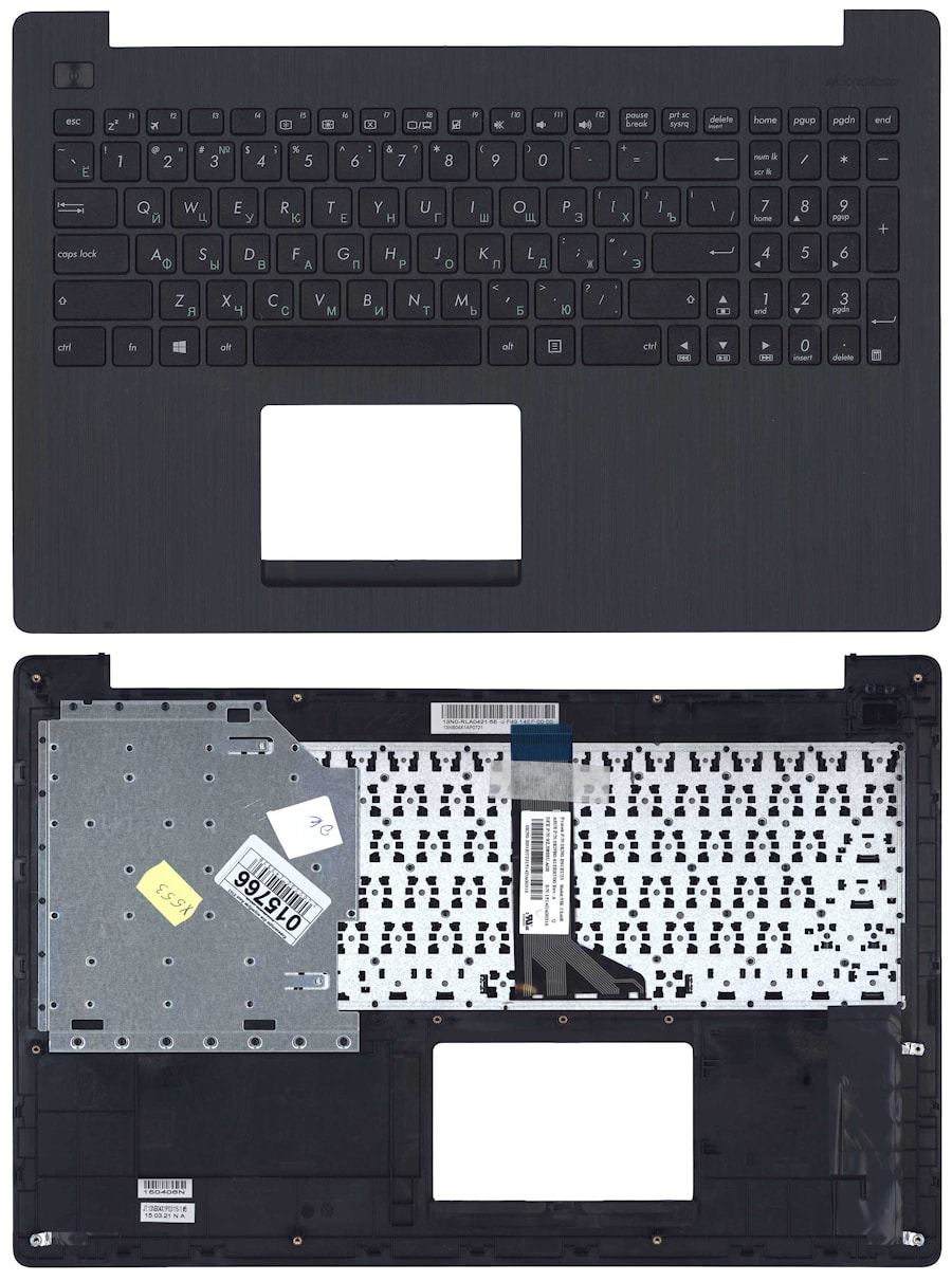 Клавиатура для ноутбука Asus X553 топ-панель черная