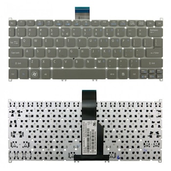 Клавиатура Acer Aspire S3, S3-391, S3-951, S5-391, V5-121, V5-123, V5-131; Aspire One B113, 725 серая