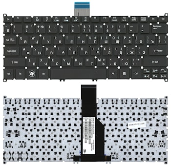 Клавиатура Acer Aspire S3, S3-391, S3-951, S5-391, V5-121, V5-123, V5-131; Aspire One B113, 725 черная