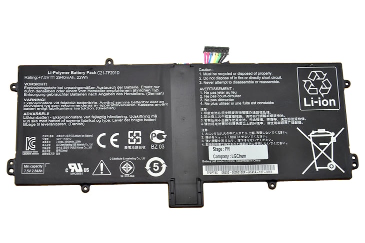 Аккумулятор батарея для планшета Asus C21-TF201D (ASUS Transformer Prime TF201) 7.5V 2940mAh