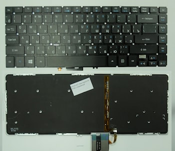 Клавиатура Acer Aspire V5-473G черная, с подсветкой