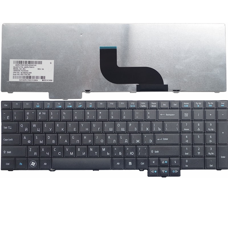 Клавиатура для ноутбука Acer TravelMate 5760, 8573 черная