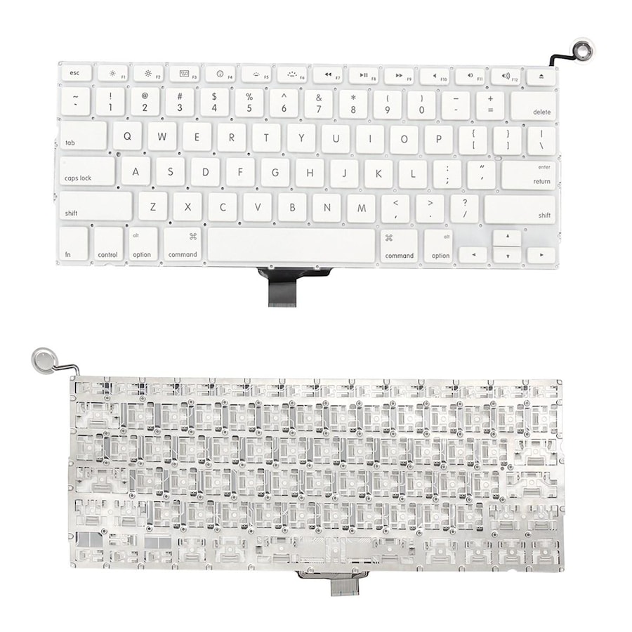 Клавиатура для ноутбука Apple MacBook A1342 белая, большой Enter, 2009-2010 год