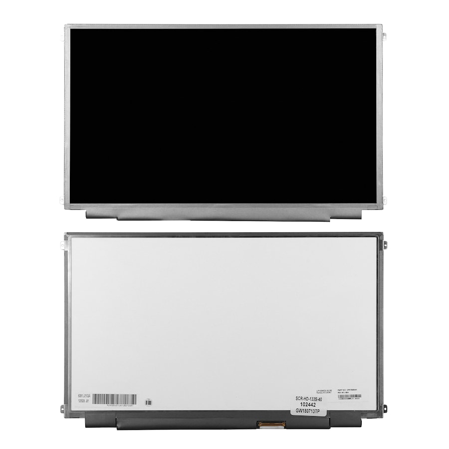 Матрица для ноутбука 13.3" 1600x900 HD+, 40 pin LVDS, Slim, LED, IPS, крепления слева/справа (уши), глянцевая. PN: LP133WD2 (SL)(B2).