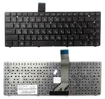 Клавиатура ноутбука Asus A45, K45A, U44, A85, R400 черная, без рамки