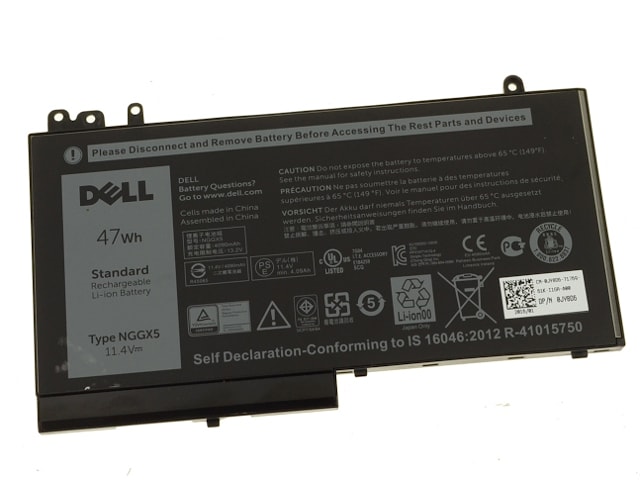 Аккумулятор для Dell Latitude 12 E5270, (NGGX5), 47Wh, 4130mAh, 11.4V