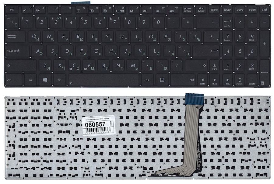 Клавиатура для ноутбука Asus E502, E502S, E502M, E502MA, E502SA черная