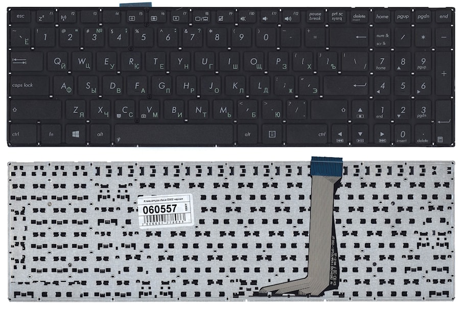 Клавиатура для ноутбука Asus E502, E502S, E502M, E502MA, E502SA черная