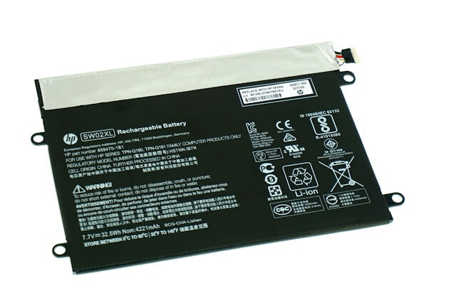 Аккумулятор для HP Notebook X2 10p, X2 210 G2, (SW02XL), 4221mAh, 7.7V