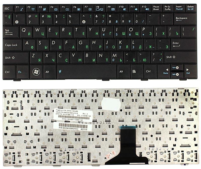 Клавиатура Asus Eee PC 1005HA, 1008HA, 1001HA черная  