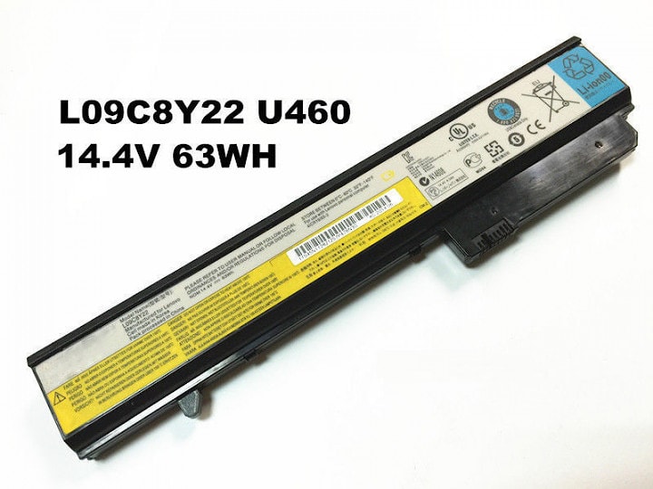 Аккумулятор для Lenovo IdeaPad U460, (L09C8Y22), 63Wh, 4400mAh, 14.4V, 14.4V