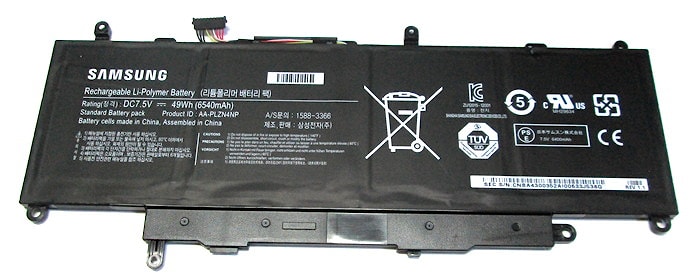 Аккумулятор для Samsung XE700T1C, XE770T1C, XQ700T1C (AA-PLZN4NP), 49Wh, 6540mAh, 7.5V