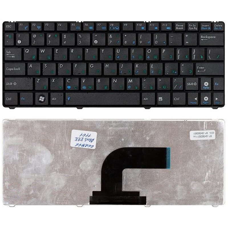 Клавиатура для ноутбука Asus Eee PC 1101, 1101H, 1101HA, 1101HAB, 1101HAG, N10, N10A, N10C, N10E, N10J, N10JB, N10JC, N10JH черная