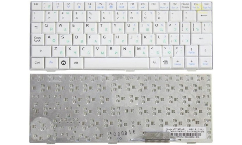 Клавиатура Asus Eee PC 700, 701, 900, 901 белая  