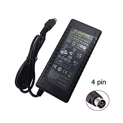 Блок питания (зарядное) для монитора LCD 4 pin (male), 12V, 6A, 72W без сетевого кабеля (тип подключения - трапеция)