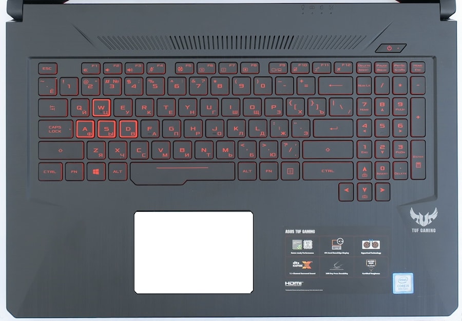 Клавиатура для ноутбука Asus FX705G с топ панелью