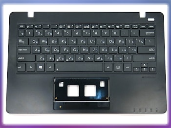 Клавиатура ноутбука Asus F200CA, F200LA, F200MA, X200CA, X200LA, X200MA черная, с верхней панелью