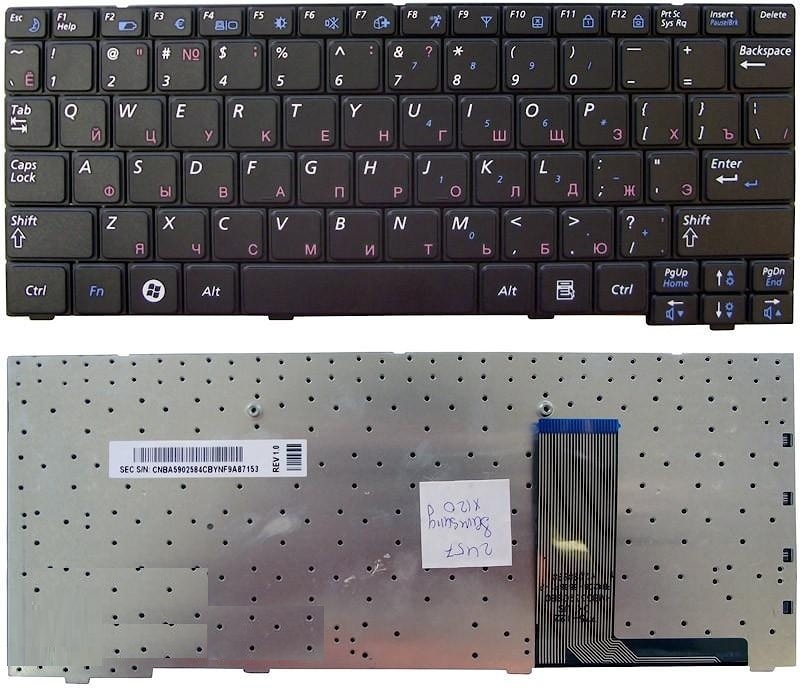 Клавиатура для ноутбука Samsung X120 X118 черная