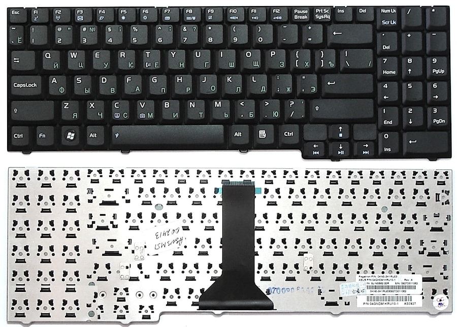 Клавиатура для ноутбука Asus F7, M51, X56 черная