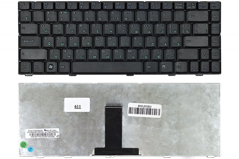 Клавиатура для ноутбука Asus F80, F80H, F80L, F80Q, F80S, F80X, F81, F81S, F83, F83S, F83SE, F83T, F83VF, X82, X82C, X82L, X82Q, X85, X88 черная