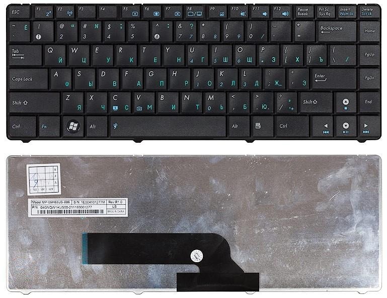 Клавиатура для ноутбука Asus K40 черная