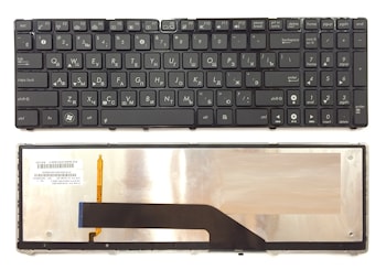 Клавиатура Asus K50, K60, K70 черная, с подсветкой
