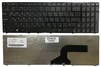 Клавиатура для ноутбука Asus K52, K53, K54, K55, N50, N51, N52, N53, N60, N61, N70, N71, N73, N90, P52, P53, K72, K73, A52, A72, UL50, W90, с рамкой