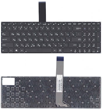 Клавиатура Asus K56 черная, без рамки