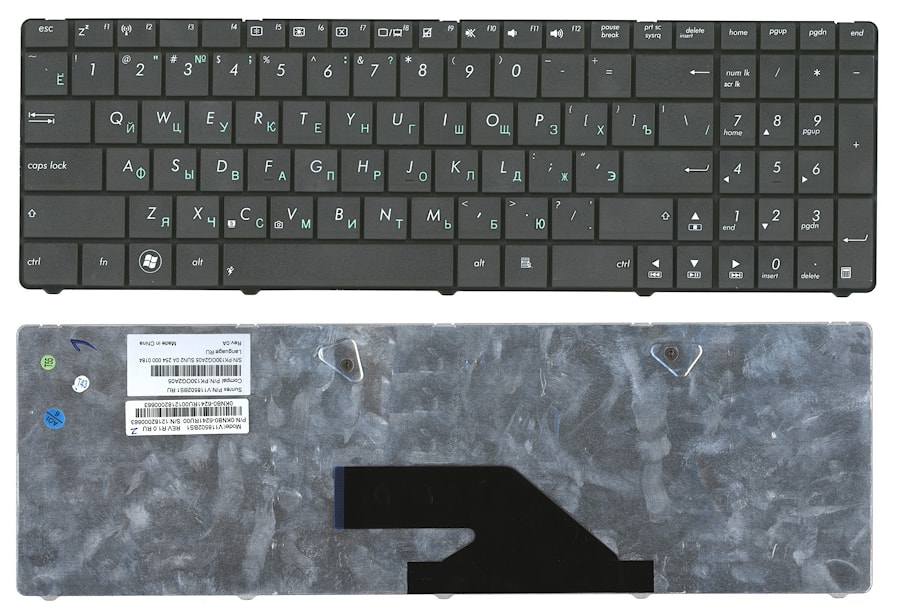 Клавиатура для ноутбука Asus K75De черная