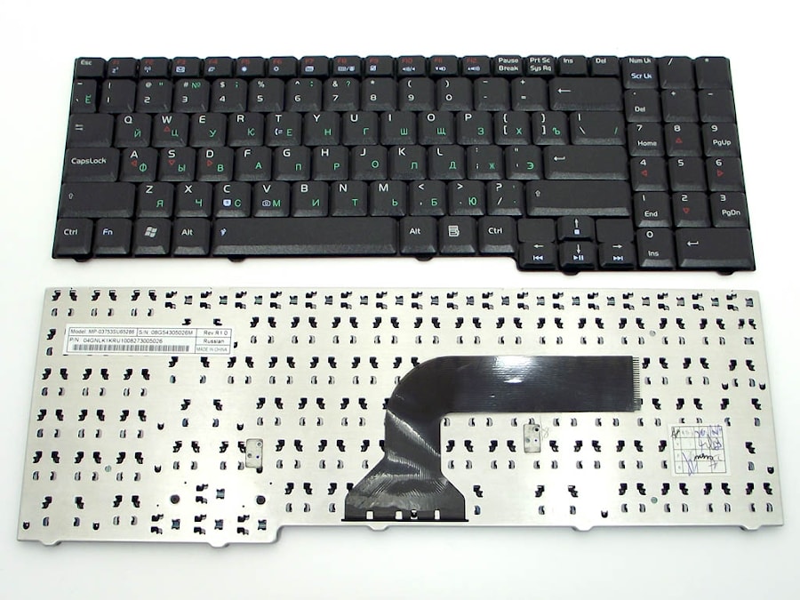 Клавиатура для ноутбука Asus M50, M70, X70 черная