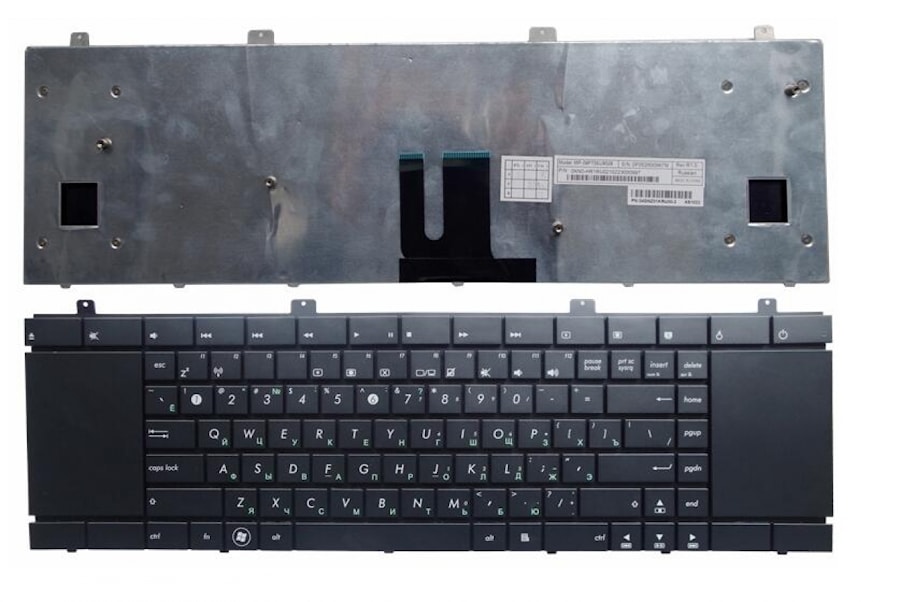 Клавиатура для ноутбука Asus NX90, NX90JQ, NX90JN черная