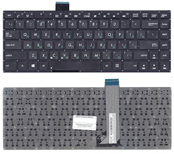 Клавиатура Asus S400CA, S451, S401 черная, без рамки
