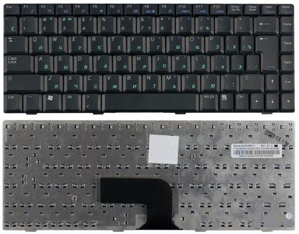 Клавиатура для ноутбука Asus T100, T100TA черная, без рамки  