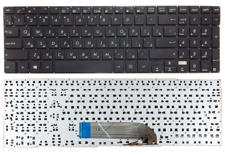 Клавиатура Asus TP500, TP500L, TP500LA, TP500LB, TP500LN черная  